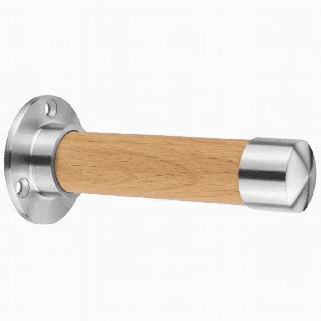 Edelstahl & Holz Garderobenstangen
