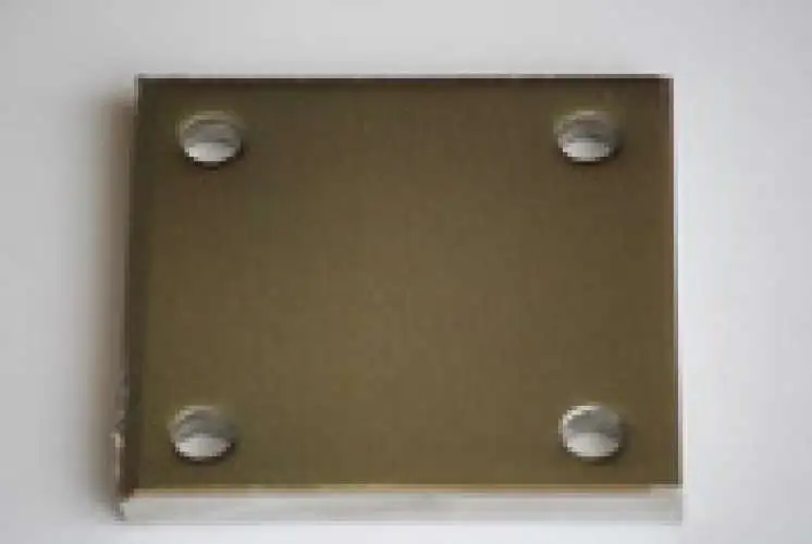 Edelstahl Ankerplatte Viereckig 150x150x8 mm, gelocht, geschliffen
