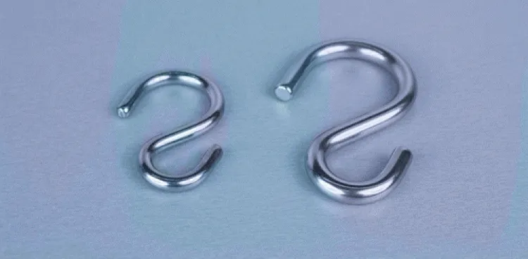 Edelstahl V2A S-Haken 8 mm Kleiderhaken für Garderobenstangen 33,7
