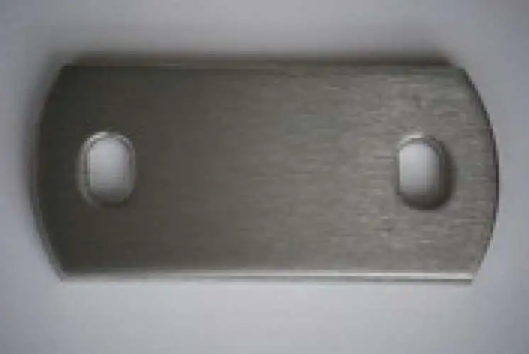 Ankerplatte Viereckig 100x50x6 mm, gelocht, geschliffen