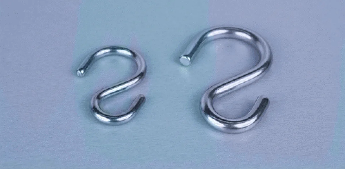 Edelstahl V2A S-Haken 8 mm Kleiderhaken für Garderobenstangen 33,7
