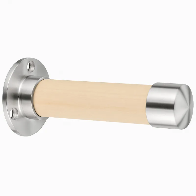 Maßgefertigten Garderobenhaken mit Ahorn-Holz Design: Seitenansicht