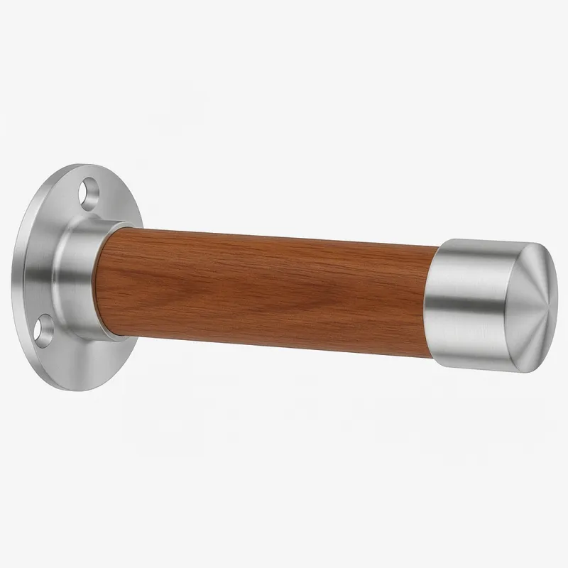 Maßgefertigten Garderobenhaken mit Holz Design: Seitenansicht