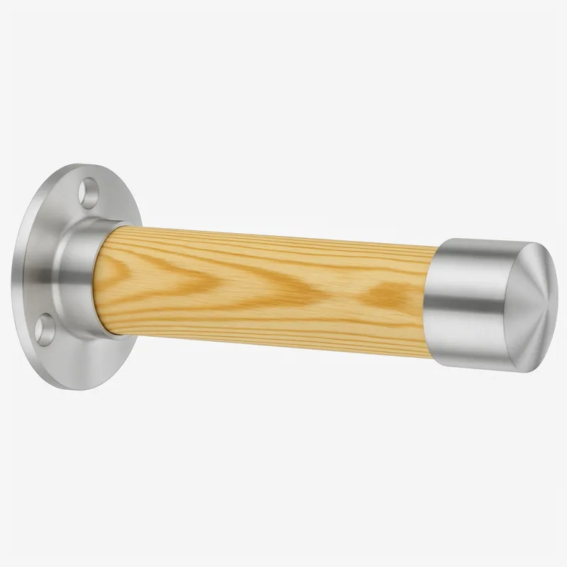 Maßgefertigten Garderobenhaken mit Kiefernholz Design: Seitenansicht