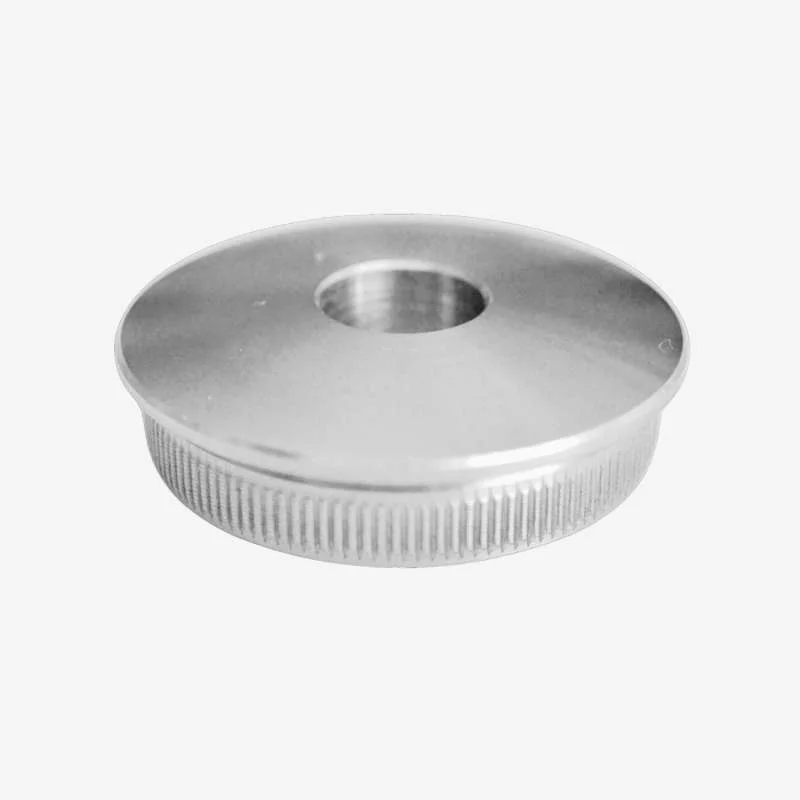 Edelstahl Stopfen 26,9 x 2 mm Rändel gewölbt 12,2 Bohrung Vollmaterial