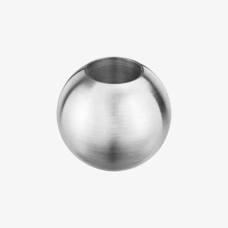 Edelstahl Vollkugel V2A Ø30mm geschliffen Sackloch Ø 12,2mm