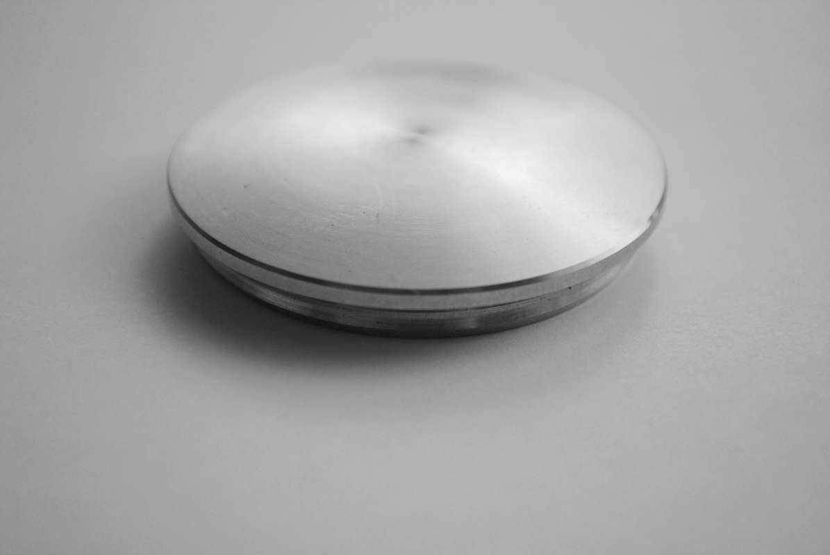 Edelstahl Stopfen 33,7 x 2 mm flach Lamelle Vollmaterial