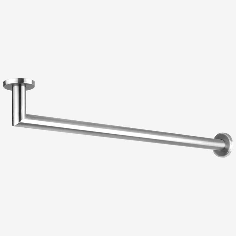 Edelstahl Garderobenstange / Kleiderstange L-Form eckig - Bild 3