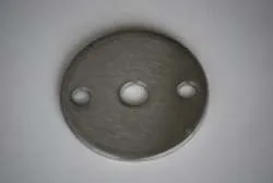 Ankerplatte Rund V2A geschliffen, gelocht, 70 x 6 mm